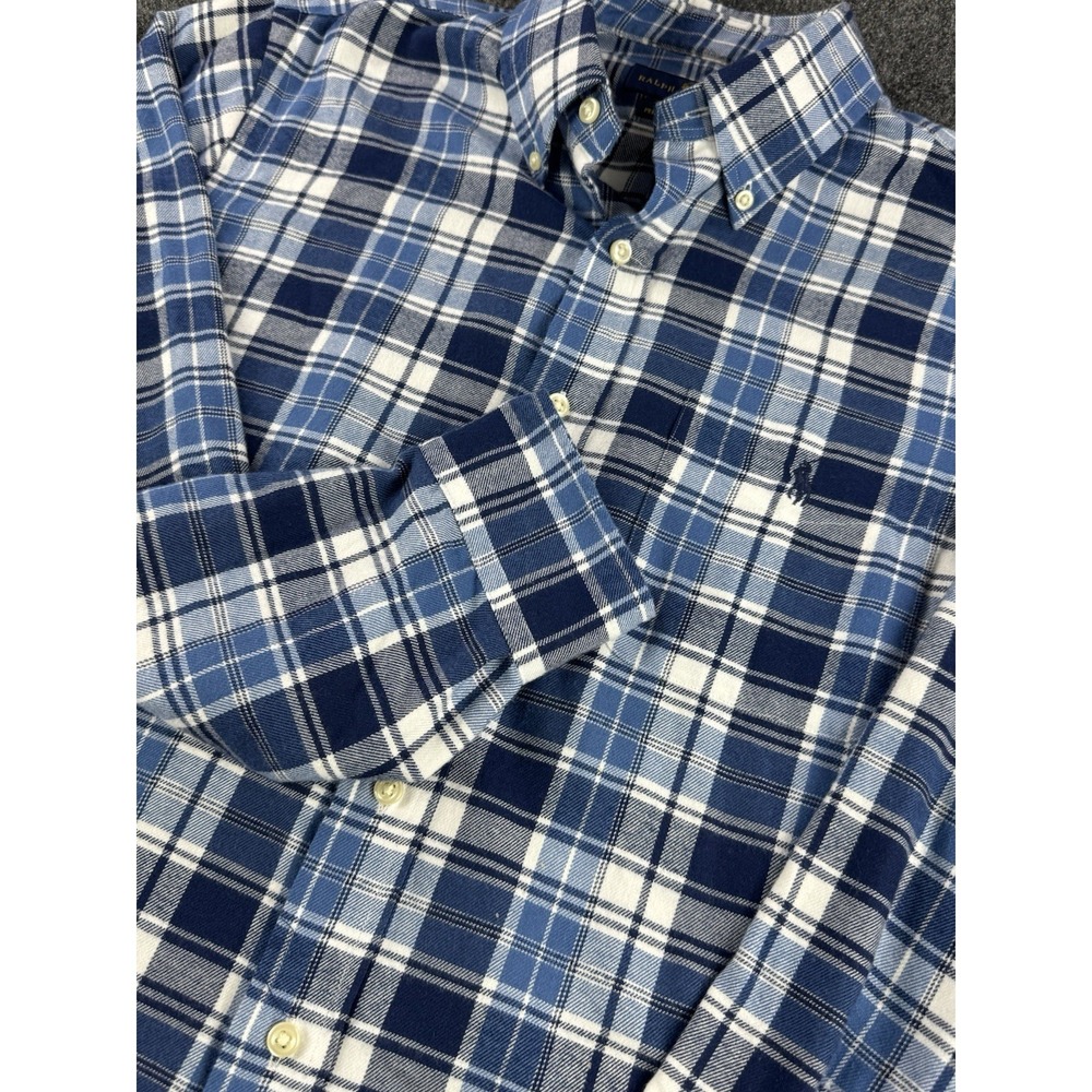 Ralph Lauren‎ Classic Fit Performance Flannel M Blue Plaid
